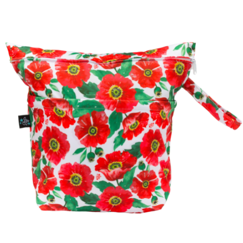 Grab 'n Go (large) Wet/Dry Bag - Poppies